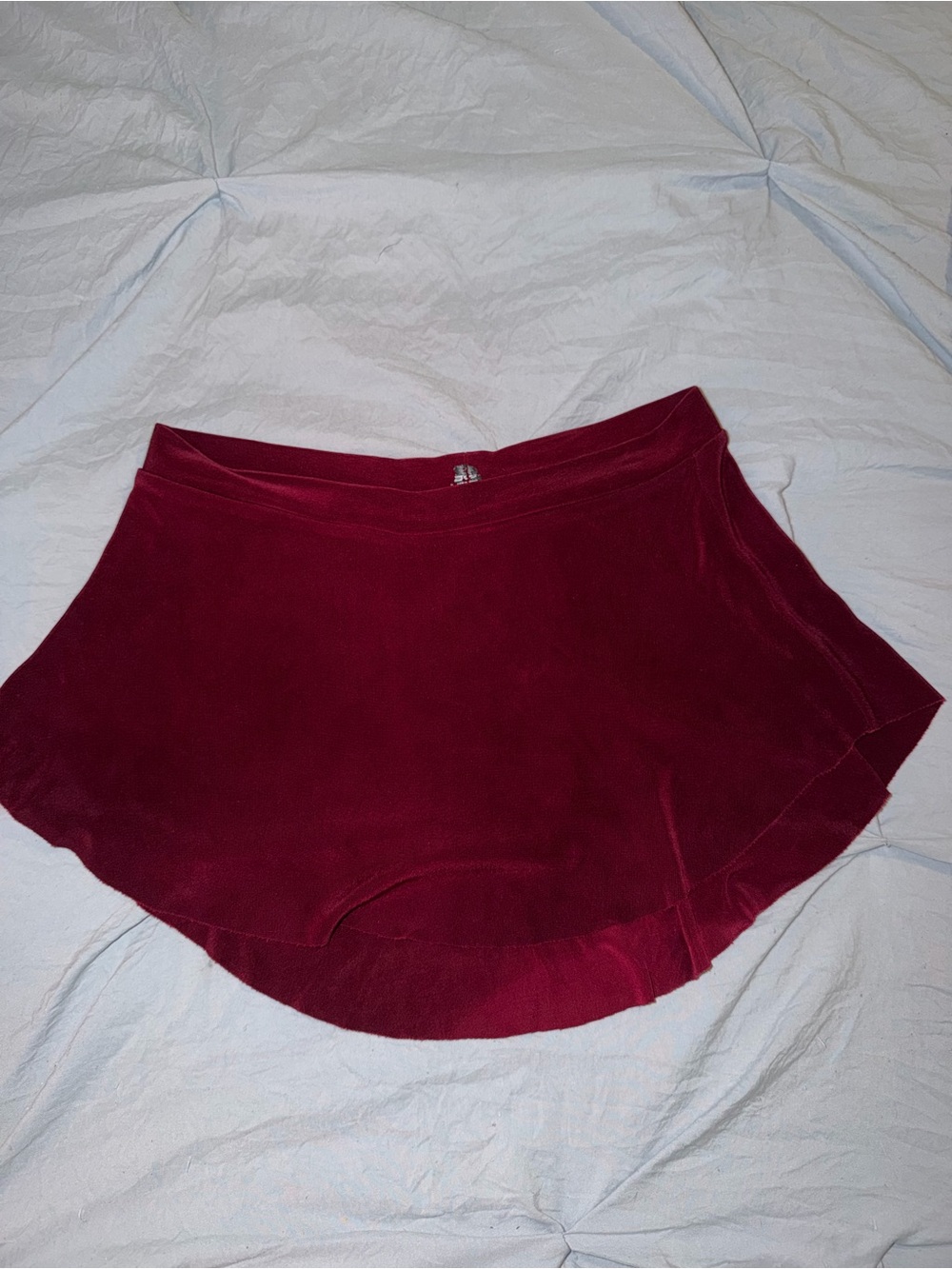 Burgundy red bullet pointe skirt